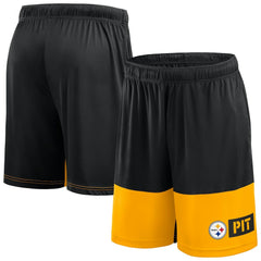 Big & Tall Best of the Best Performance Shorts - Pittsburgh Steelers Shorts