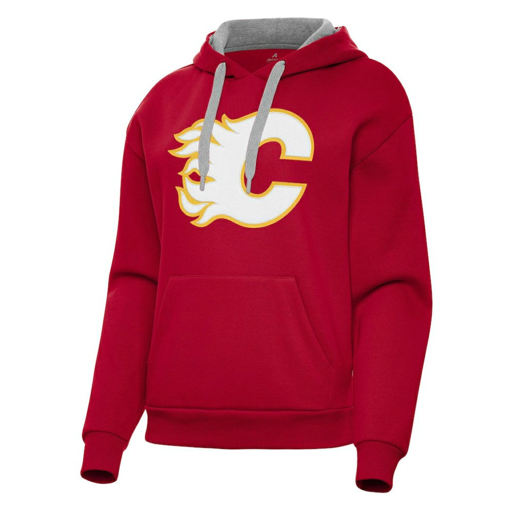 NHL Calgary Flames Antigua Women's Victory Pullover Hoodie