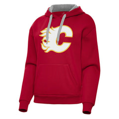 NHL Calgary Flames Antigua Women's Victory Pullover Hoodie