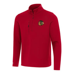 NHL Chicago Blackhawks Antigua Insider Quarter-Zip Top