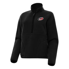 NHL Carolina Hurricanes Antigua Women's Figure Half-Zip Pullover Sweatshirt