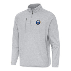 NHL Buffalo Sabres Antigua Certain Quarter-Zip Tri-Blend Sweatshirt