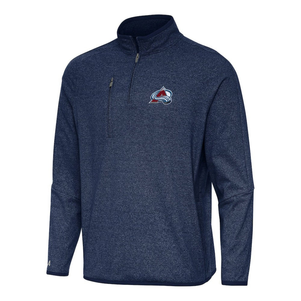 NHL Colorado Avalanche Antigua Certain Quarter-Zip Tri-Blend Sweatshirt