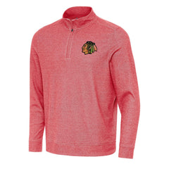 NHL Chicago Blackhawks Antigua Subtle Quarter-Zip Sweatshirt