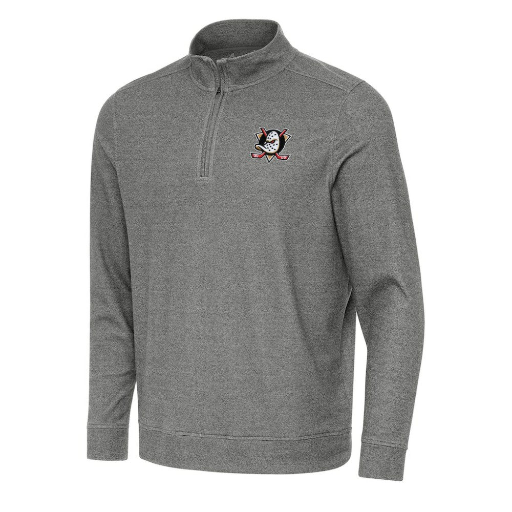 NHL Anaheim Ducks Antigua Subtle Quarter-Zip Sweatshirt
