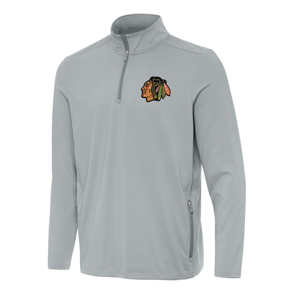 NHL Chicago Blackhawks Antigua Perilous Quarter-Zip Sweatshirt