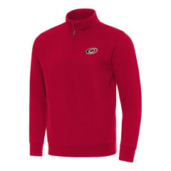 NHL Carolina Hurricanes Antigua Victory Quarter-Zip Mock Sweatshirt