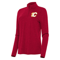 NHL Calgary Flames Antigua Women's Bright Quarter-Zip Top