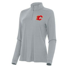 NHL Calgary Flames Antigua Women's Intent Quarter-Zip Top