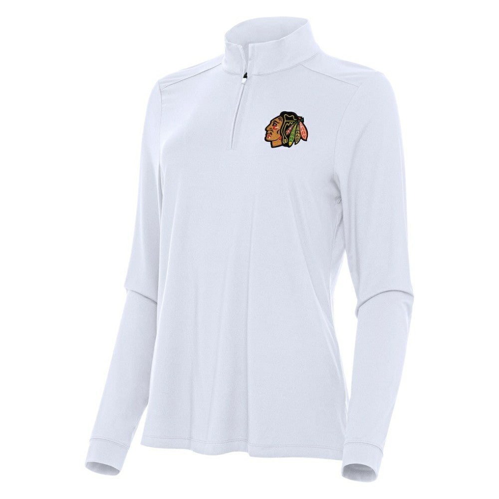 NHL Chicago Blackhawks Antigua Women's Intent Quarter-Zip Top
