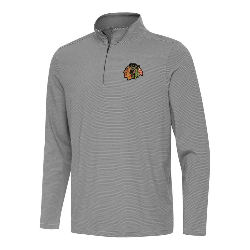 NHL Chicago Blackhawks Antigua Twine Quarter-Zip Top