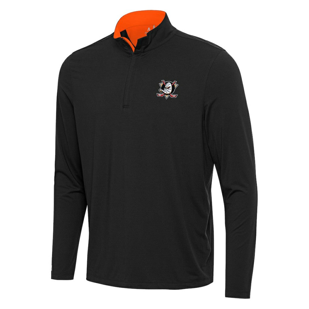 NHL Anaheim Ducks Antigua Content Quarter-Zip Pullover Top