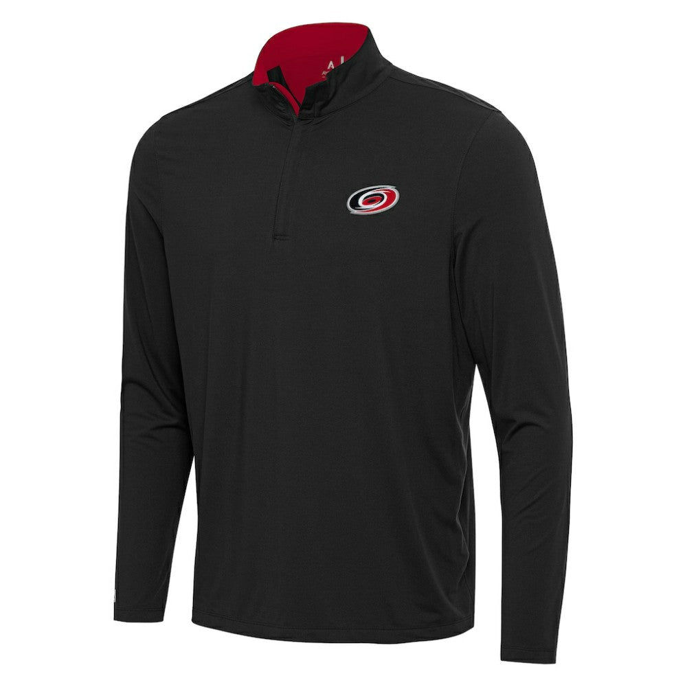 NHL Carolina Hurricanes Antigua Content Quarter-Zip Pullover Top