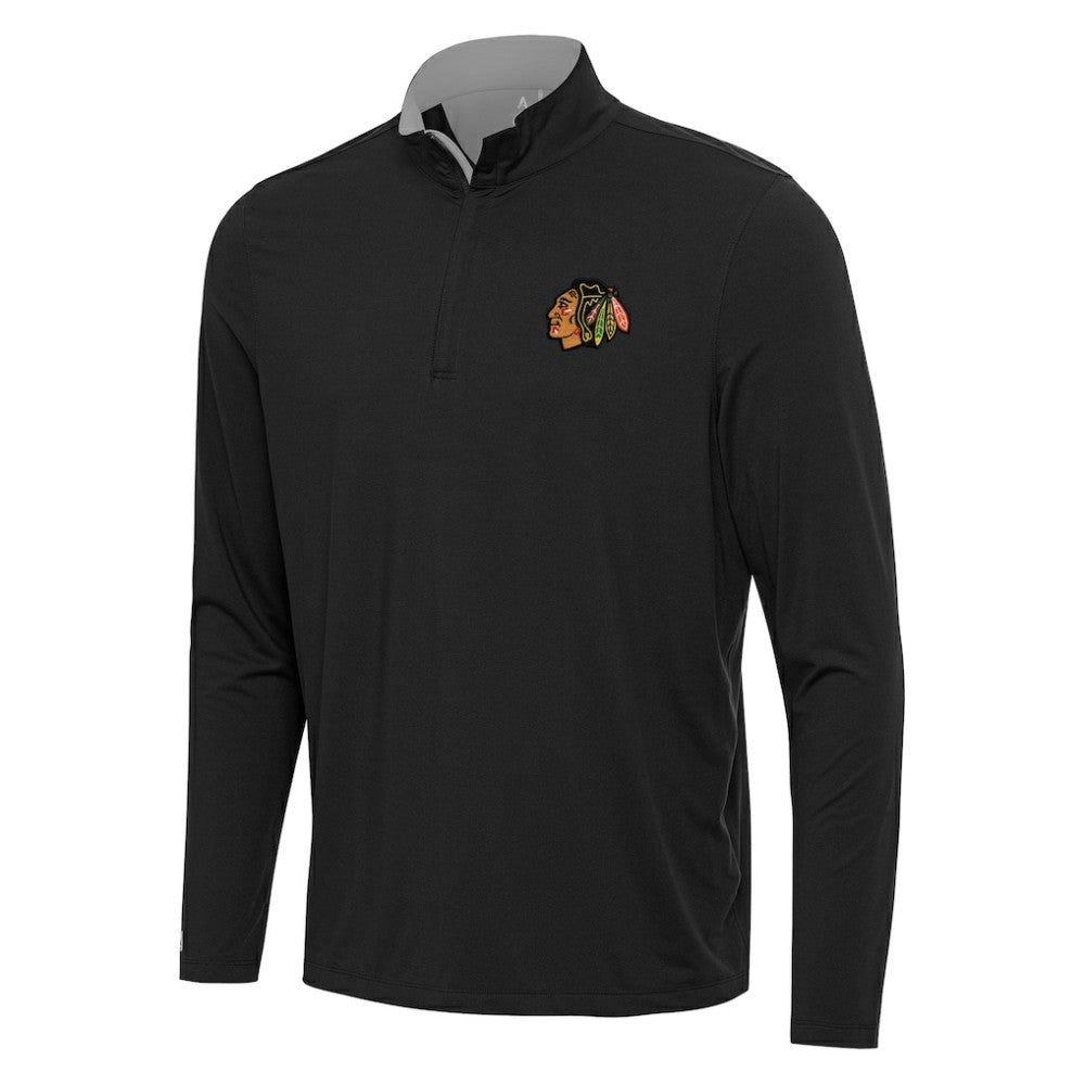 NHL Chicago Blackhawks Antigua Content Quarter-Zip Pullover Top