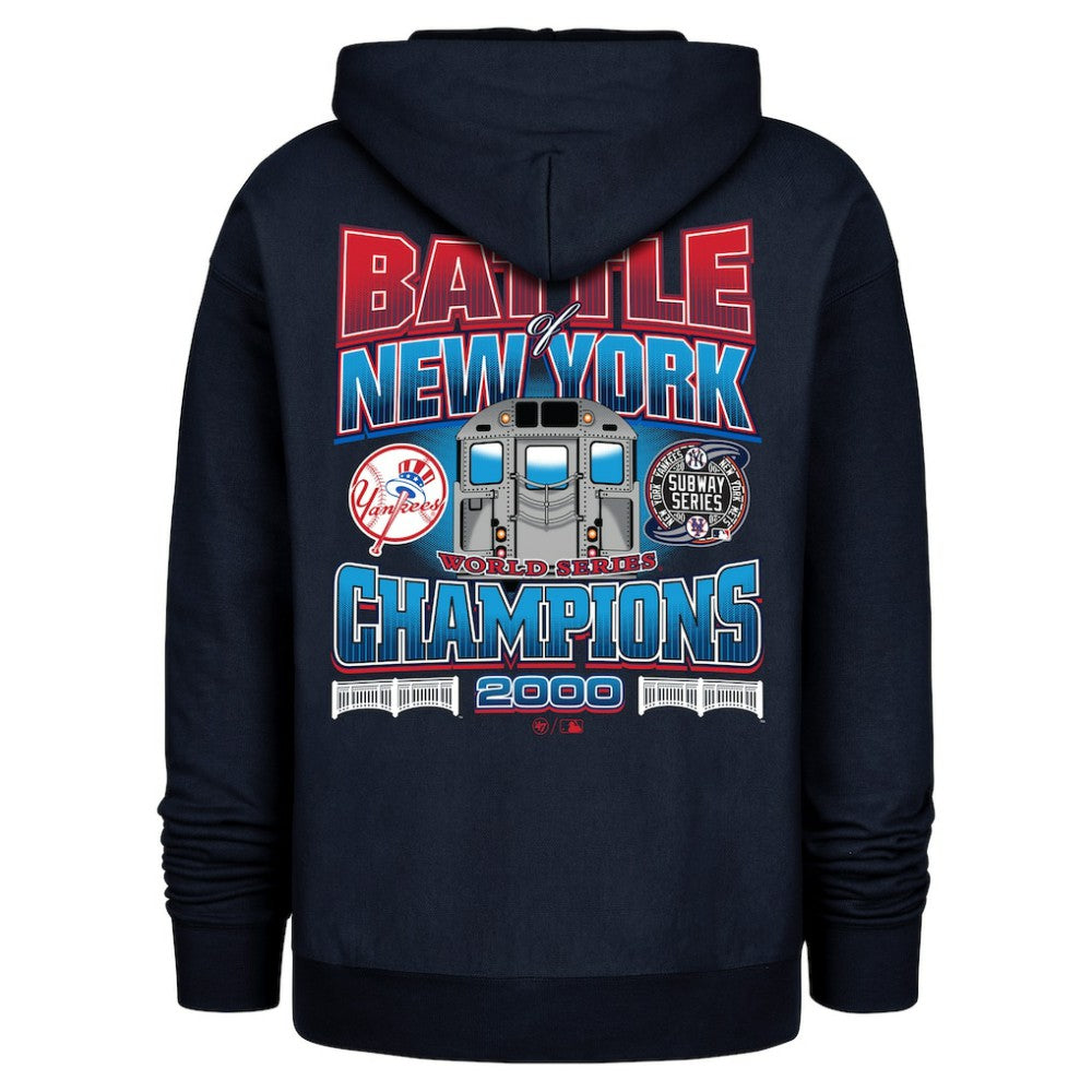 Navy New York Yankees '47 2000 World Series Champions Showcase Backer Pullover Hoodie