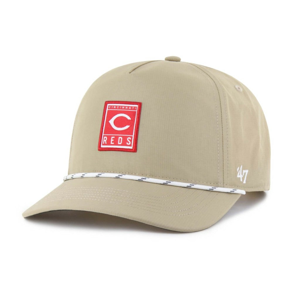 Khaki Cincinnati Reds '47 Cozumel Hitch Adjustable Hat