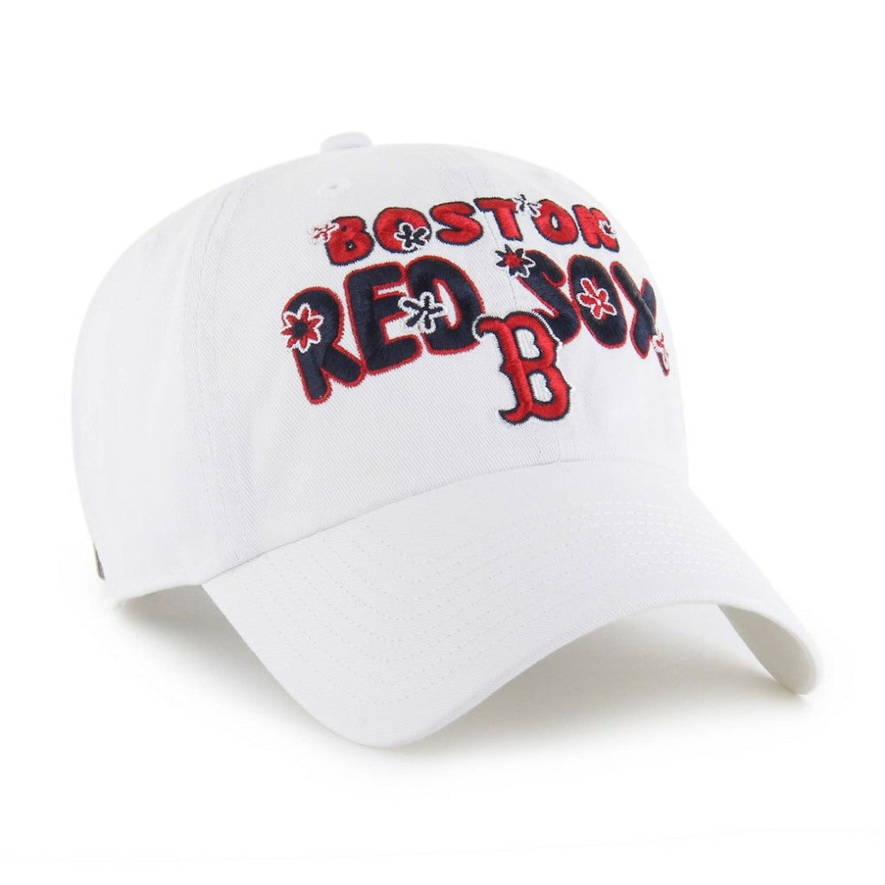 White Boston Red Sox '47 Women's Flower Power Clean Up Adjustable Hat