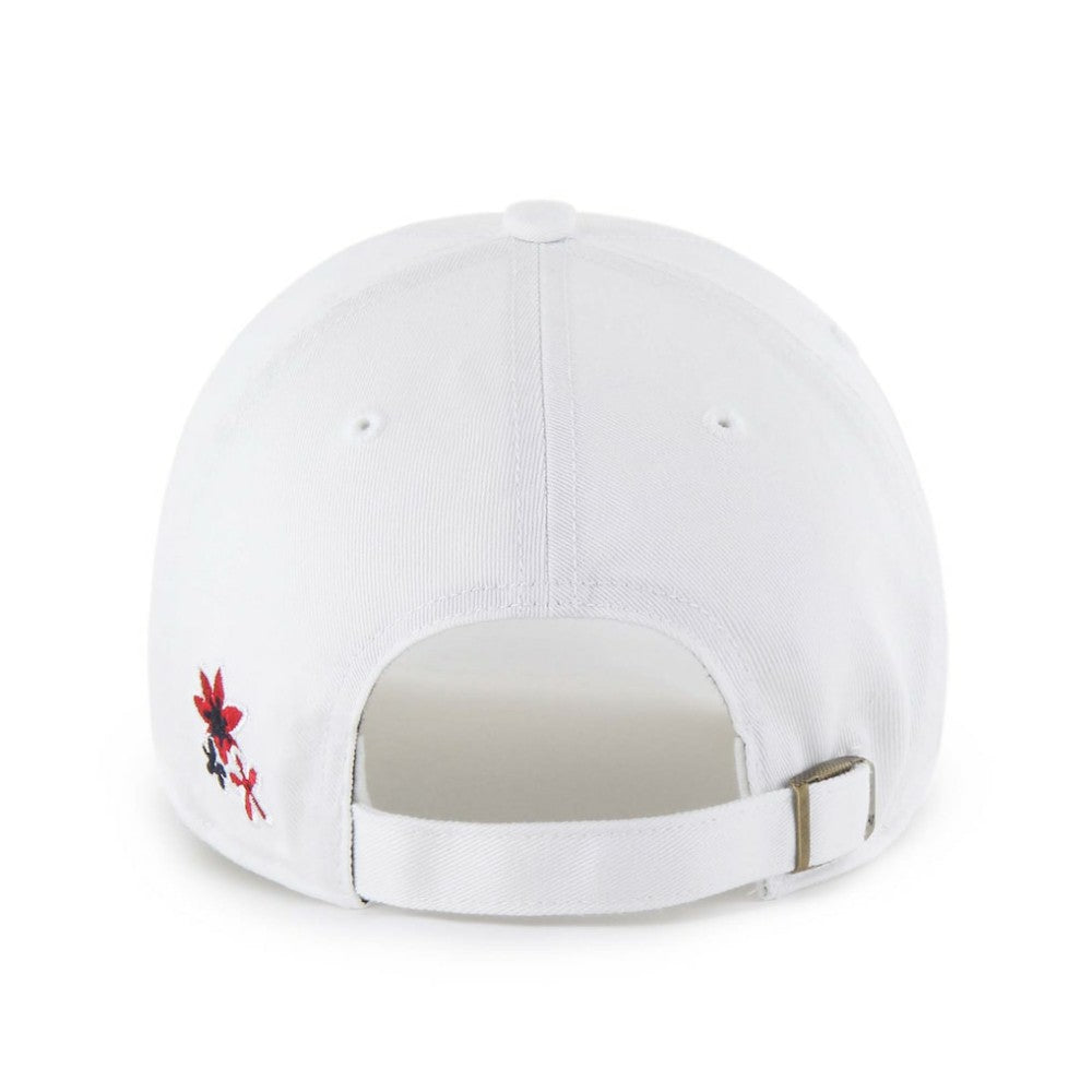 White Boston Red Sox '47 Women's Flower Power Clean Up Adjustable Hat
