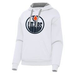 NHL Edmonton Oilers Antigua Women's Victory Pullover Hoodie