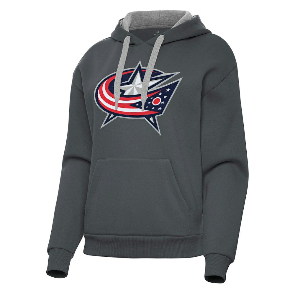 NHL Columbus Blue Jackets Antigua Women's Victory Pullover Hoodie