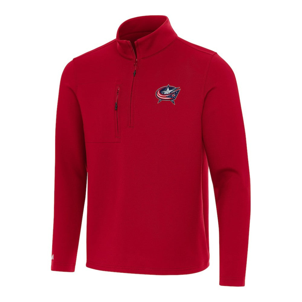 NHL Columbus Blue Jackets Antigua Insider Quarter-Zip Top