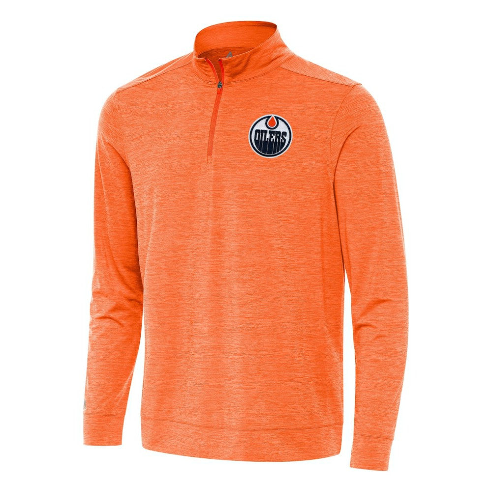 NHL Edmonton Oilers Antigua Bright Quarter-Zip Top