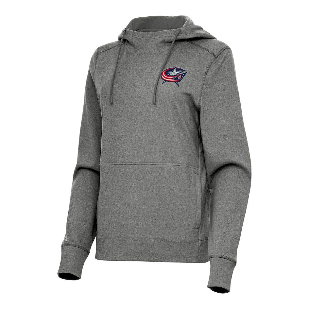 NHL Columbus Blue Jackets Antigua Women's Justice Pullover Hoodie