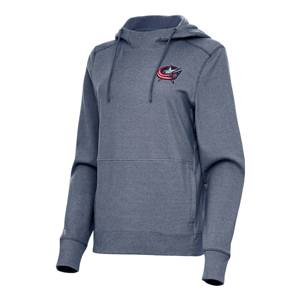 NHL Columbus Blue Jackets Antigua Women's Justice Pullover Hoodie