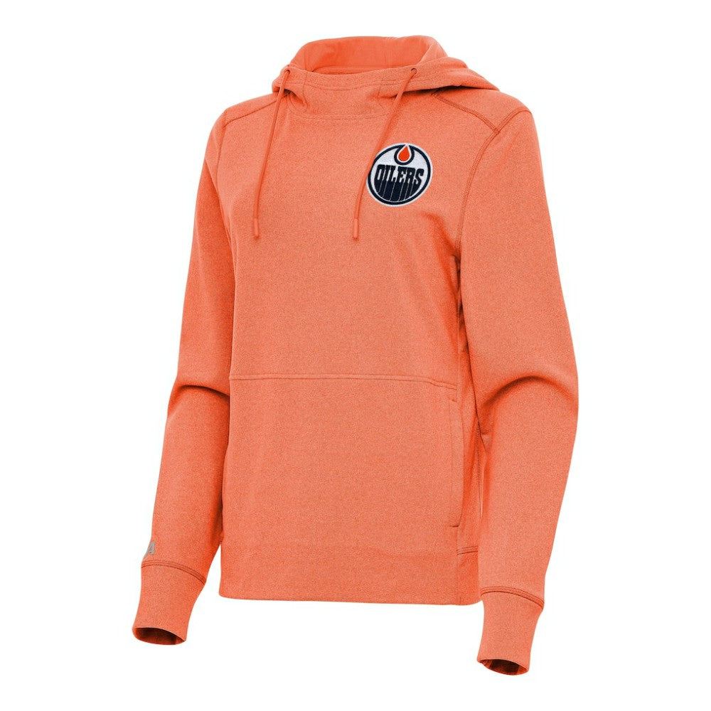 NHL Edmonton Oilers Antigua Women's Justice Pullover Hoodie