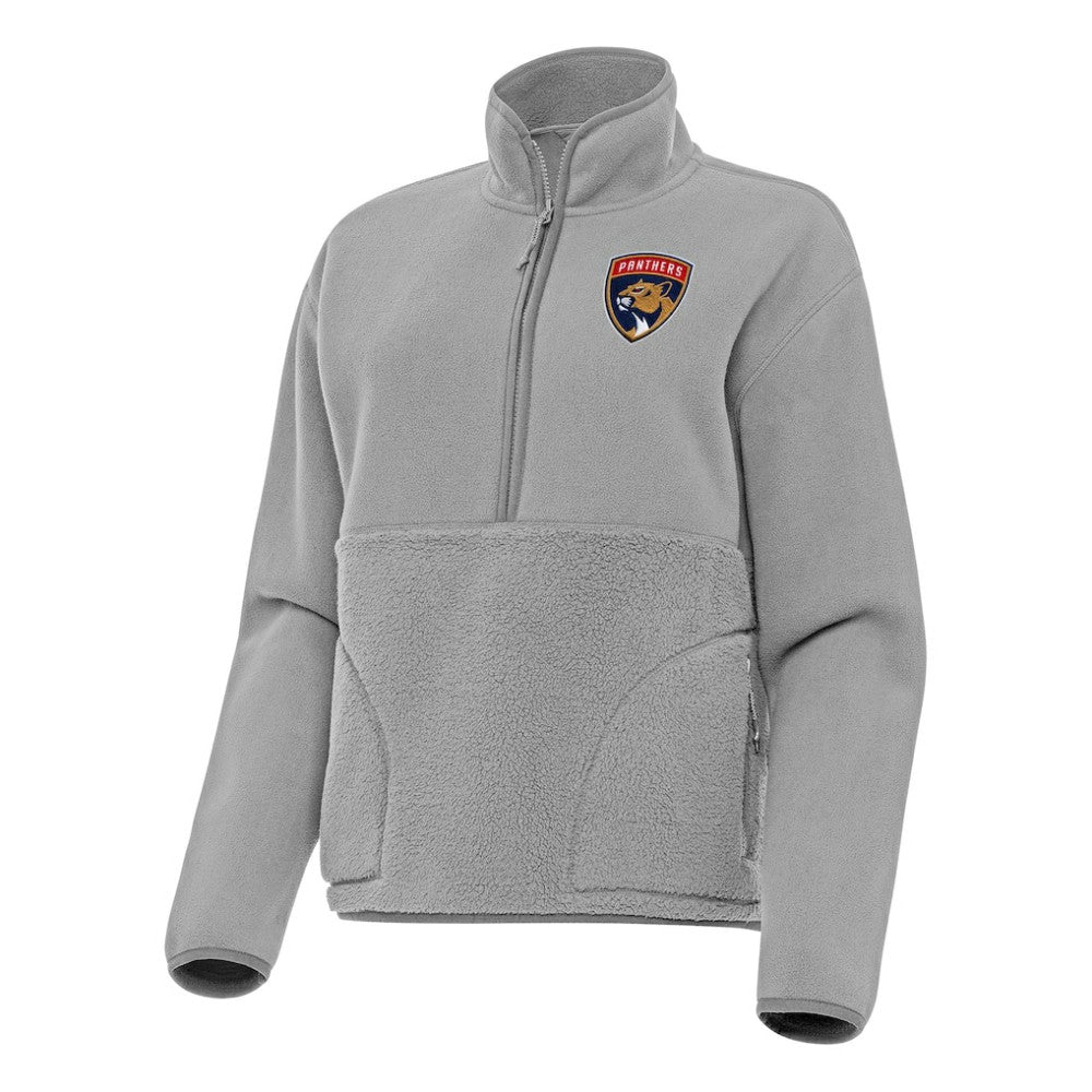 NHL Florida Panthers Antigua Women's Figure Half-Zip Pullover Sweatshirt
