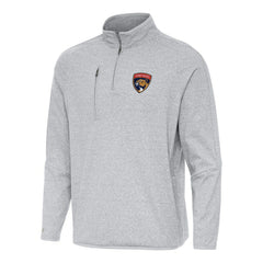 NHL Florida Panthers Antigua Certain Quarter-Zip Tri-Blend Sweatshirt