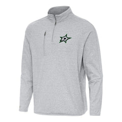 NHL Dallas Stars Antigua Certain Quarter-Zip Tri-Blend Sweatshirt