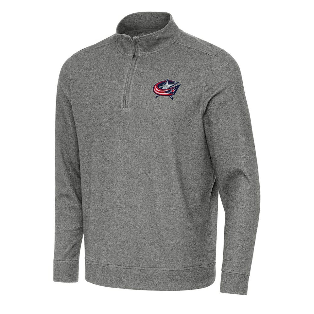 NHL Columbus Blue Jackets Antigua Subtle Quarter-Zip Sweatshirt