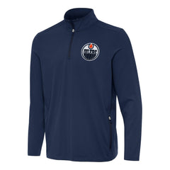 NHL Edmonton Oilers Antigua Perilous Quarter-Zip Sweatshirt