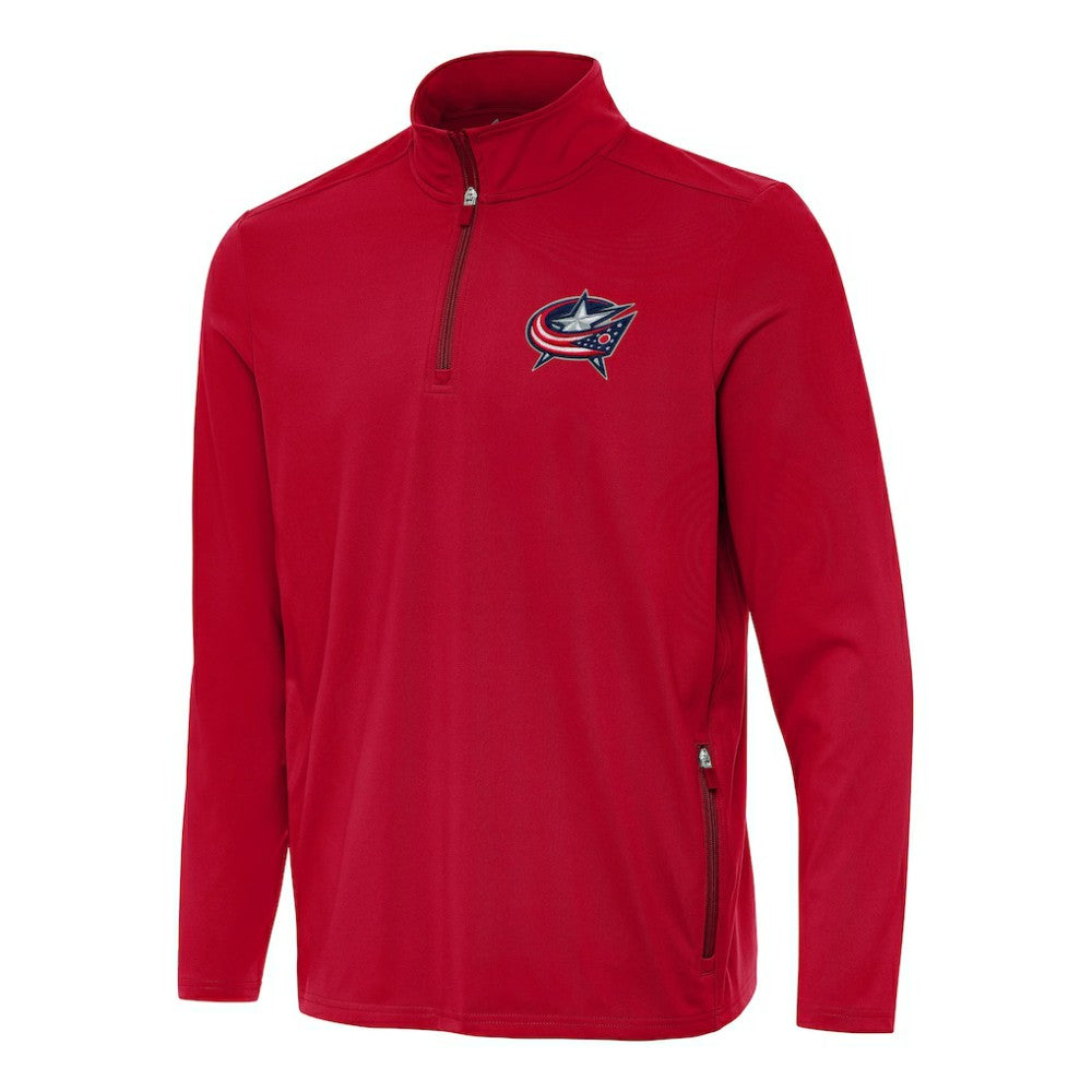 NHL Columbus Blue Jackets Antigua Perilous Quarter-Zip Sweatshirt