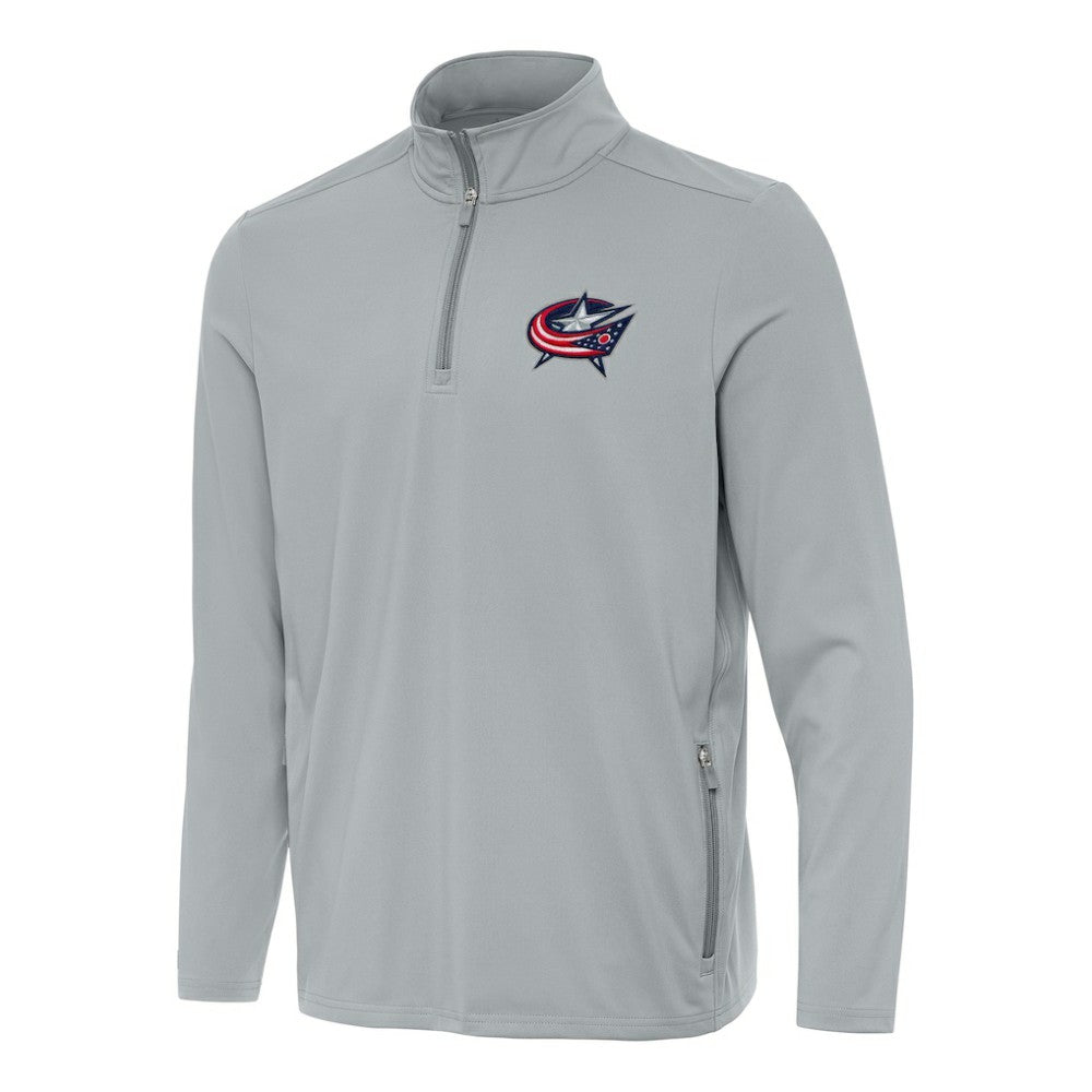 NHL Columbus Blue Jackets Antigua Perilous Quarter-Zip Sweatshirt