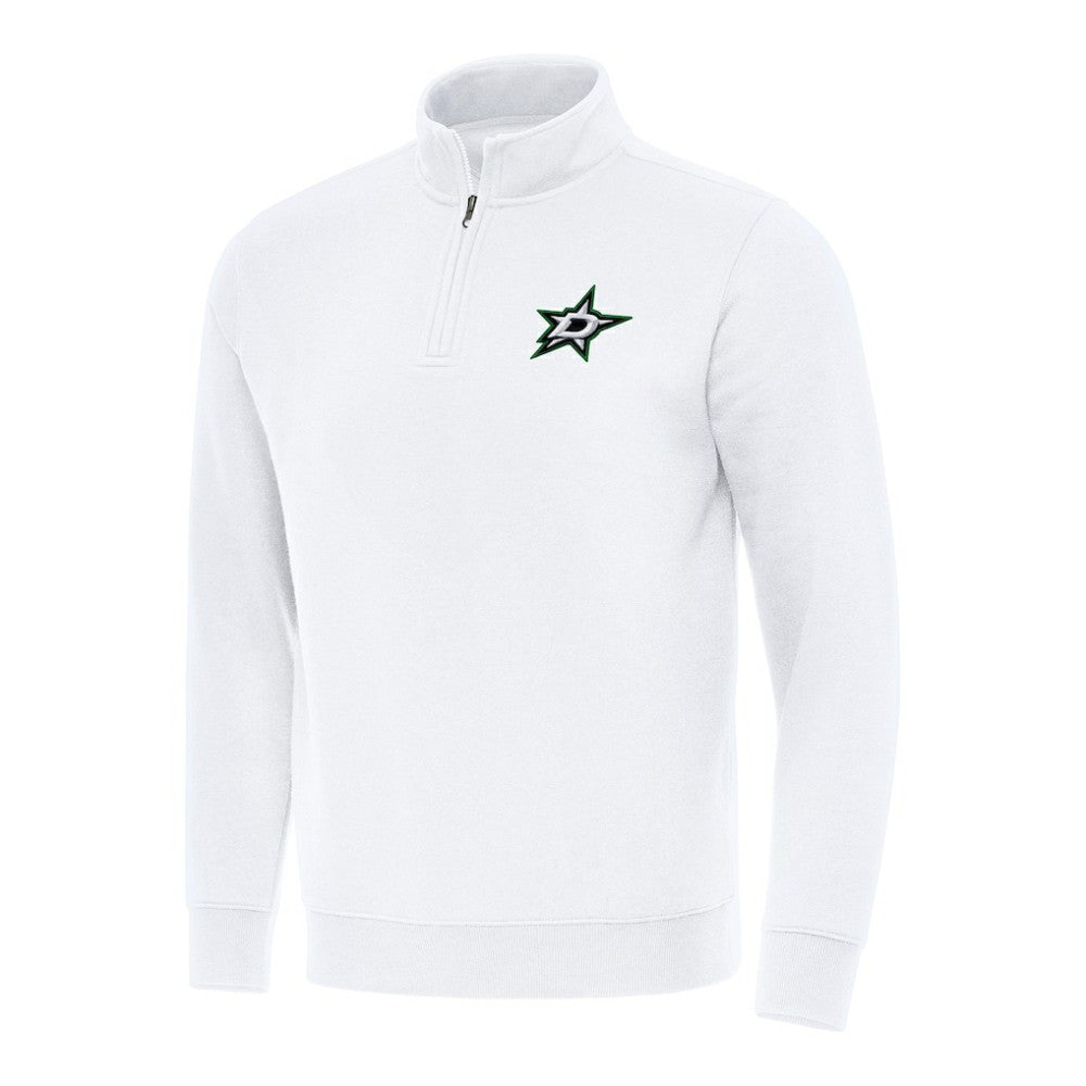 NHL Dallas Stars Antigua Victory Quarter-Zip Mock Sweatshirt
