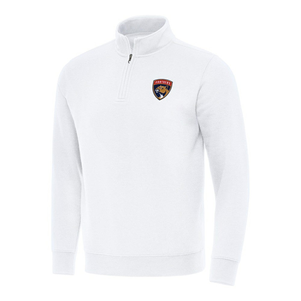 NHL Florida Panthers Antigua Victory Quarter-Zip Mock Sweatshirt