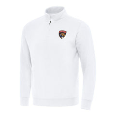 NHL Florida Panthers Antigua Victory Quarter-Zip Mock Sweatshirt