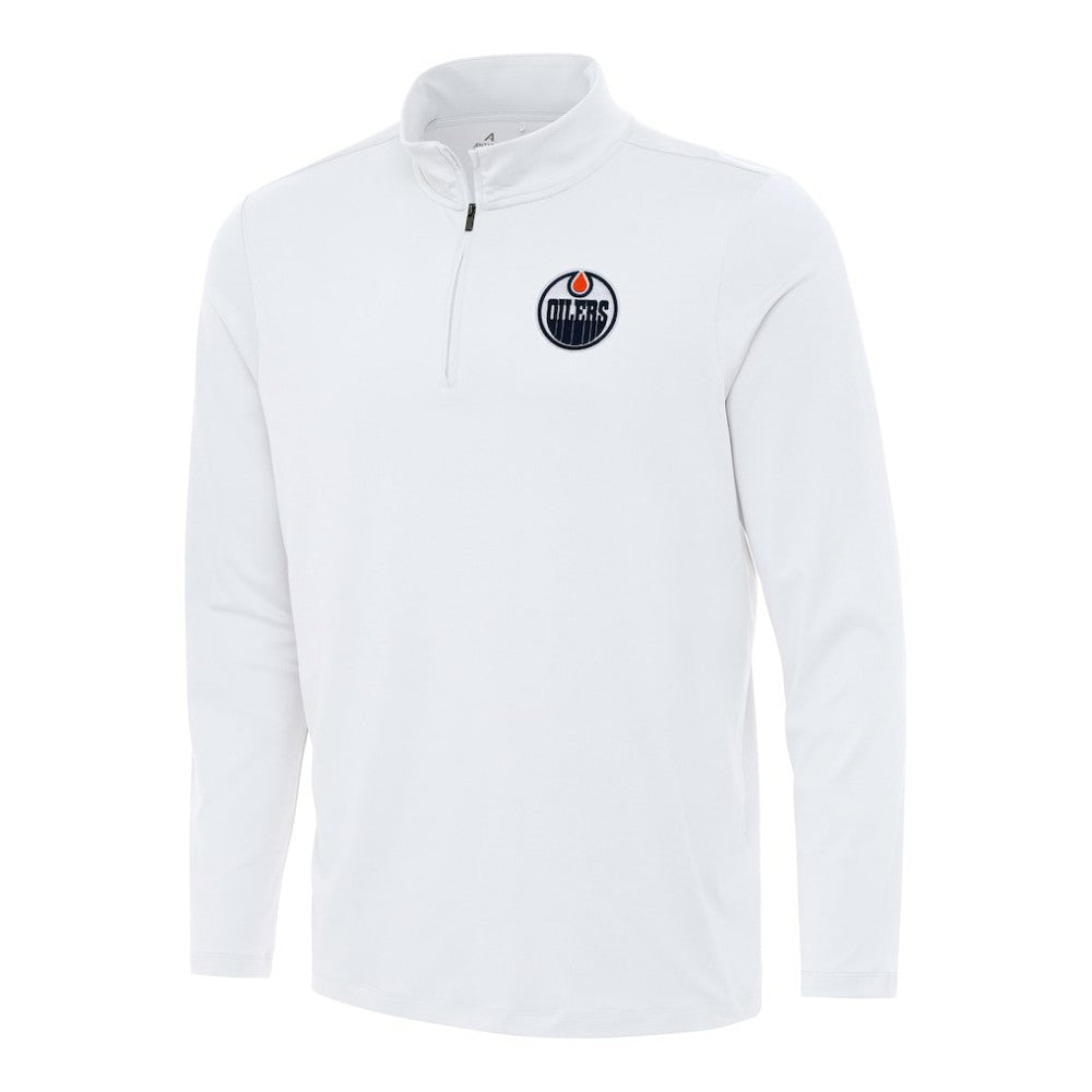 NHL Edmonton Oilers Antigua Reprocess Quarter-Zip Top