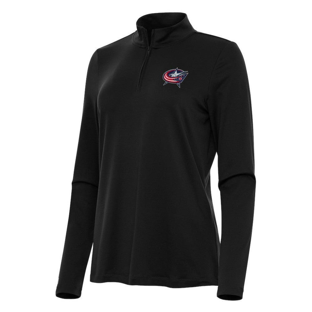 NHL Columbus Blue Jackets Antigua Women's Reprocess Quarter-Zip Top