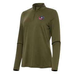 NHL Columbus Blue Jackets Antigua Women's Reprocess Quarter-Zip Top