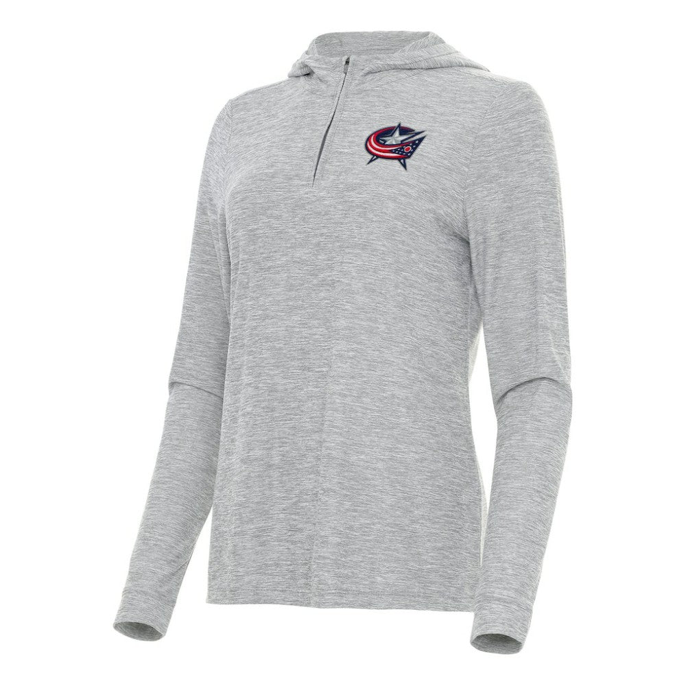 NHL Columbus Blue Jackets Antigua Women's Daybreak Quarter-Zip Hoodie