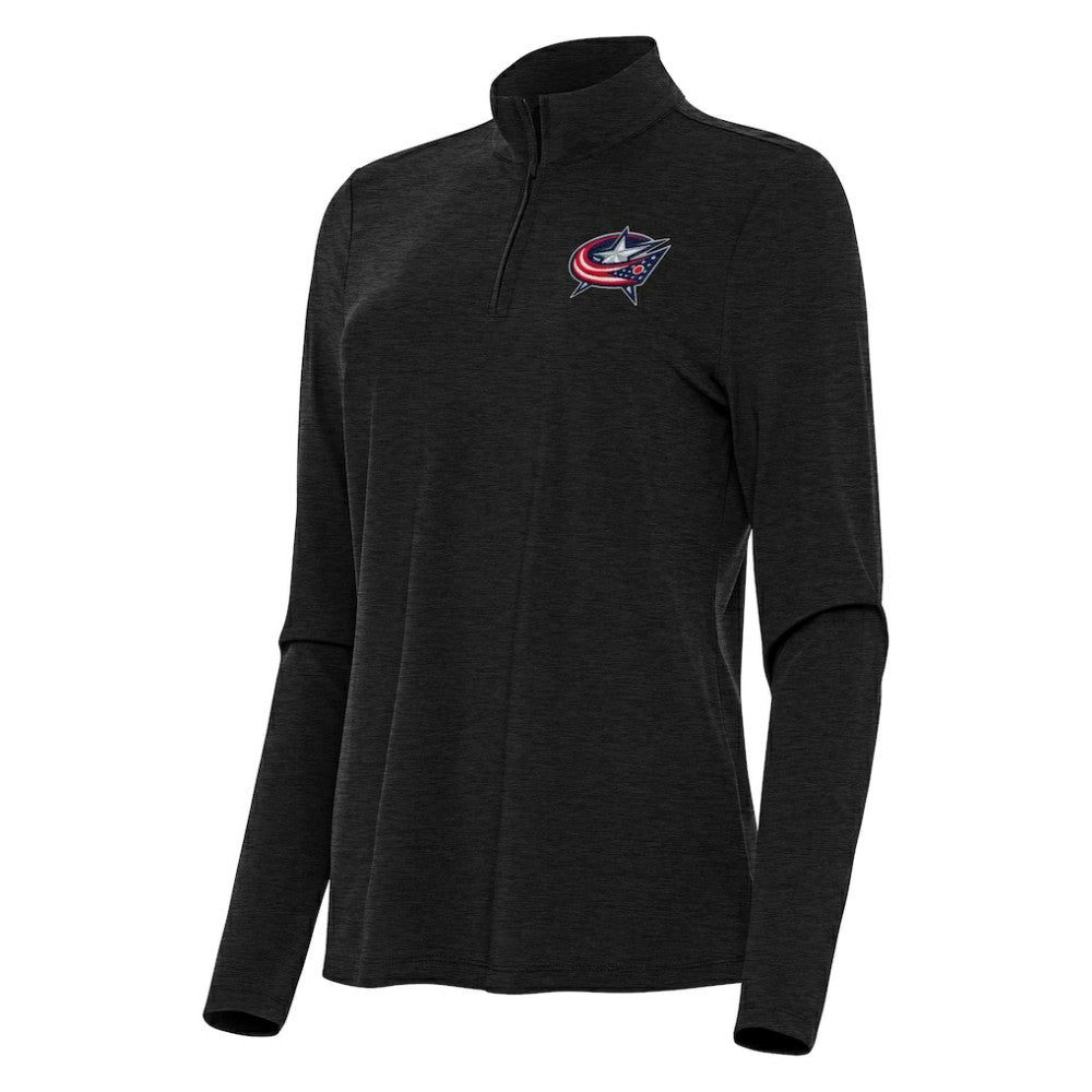 NHL Columbus Blue Jackets Antigua Women's Bright Quarter-Zip Top