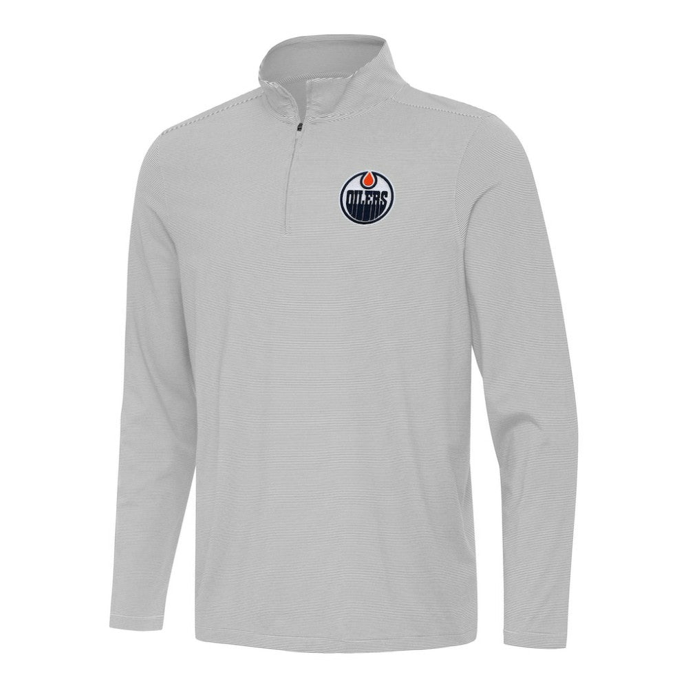 NHL Edmonton Oilers Antigua Twine Quarter-Zip Top