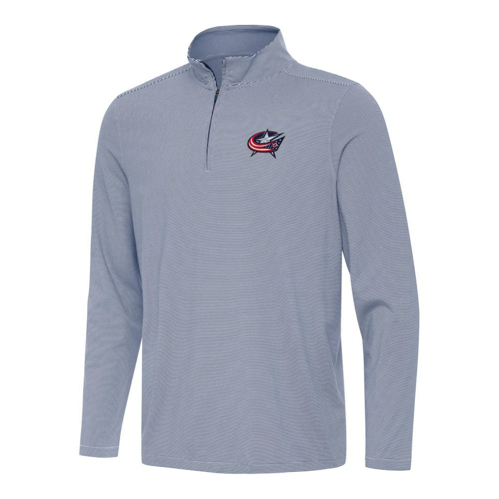 NHL Columbus Blue Jackets Antigua Twine Quarter-Zip Top