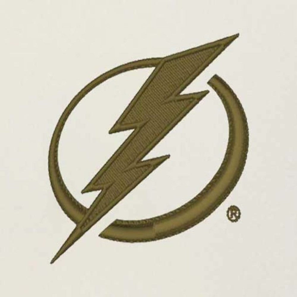 NHL Tampa Bay Lightning Antigua Intrepid Sand Raglan Long Sleeve Hoodie T-Shirt