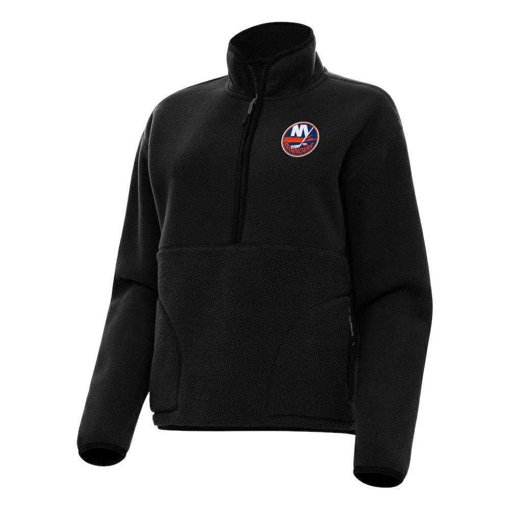 NHL New York Islanders Antigua Women's Figure Half-Zip Pullover Sweatshirt