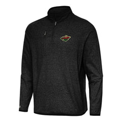 NHL Minnesota Wild Antigua Certain Quarter-Zip Tri-Blend Sweatshirt