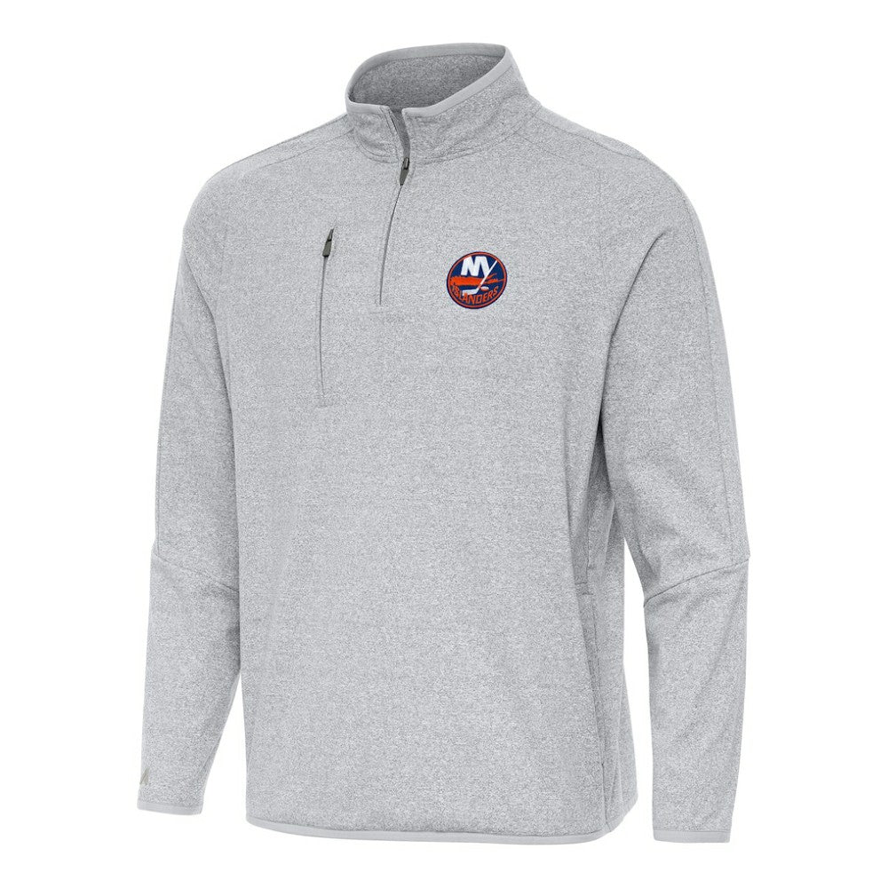 NHL New York Islanders Antigua Certain Quarter-Zip Tri-Blend Sweatshirt